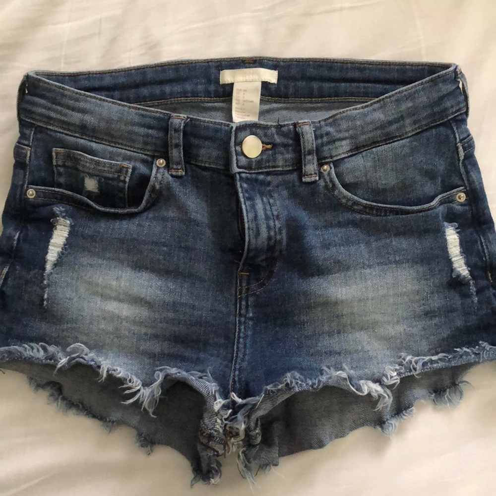 H&M Denim cut off shorts